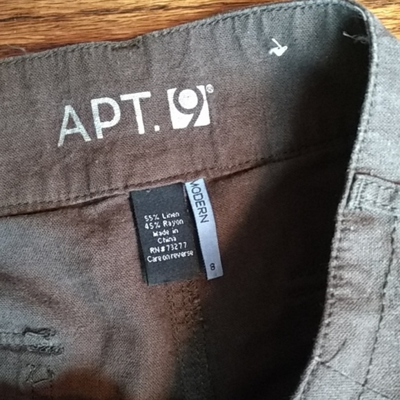 Dark Brown Mid Rise Shorts - Picture 3 of 7